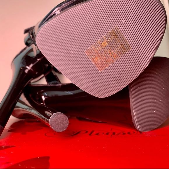 PLEASER Passion 709 7โ Black Platform Heels | Size 8 | Pole Dance Shoes - Picture 7 of 9